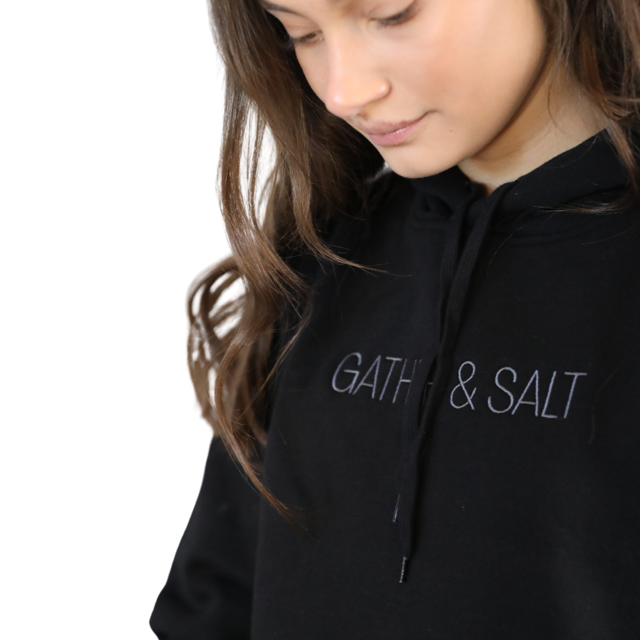 GATHER & SALT Signature Embroidered Pullover Hoodie
